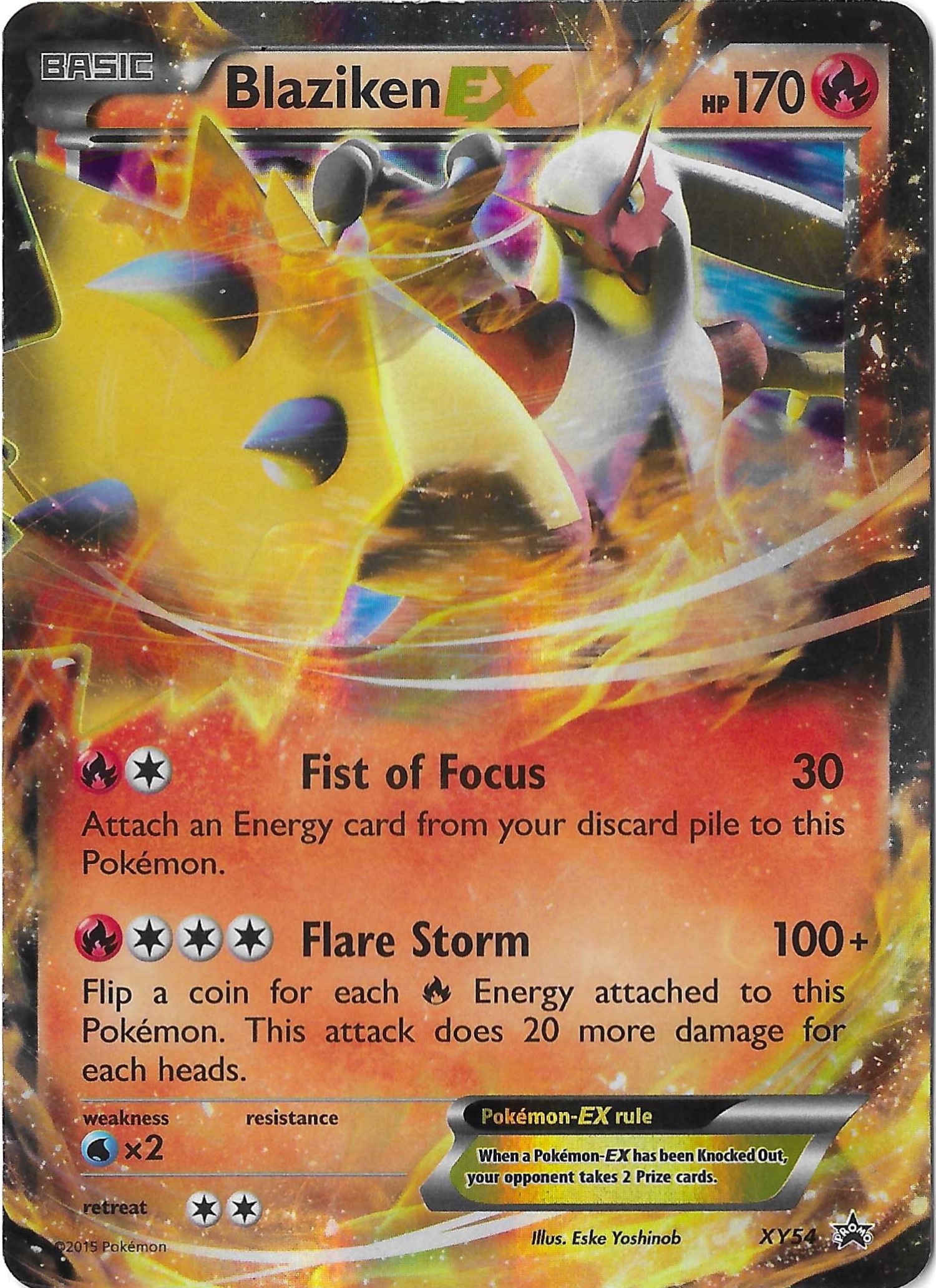 Blaziken EX XY54 XY Black Star Promo LP