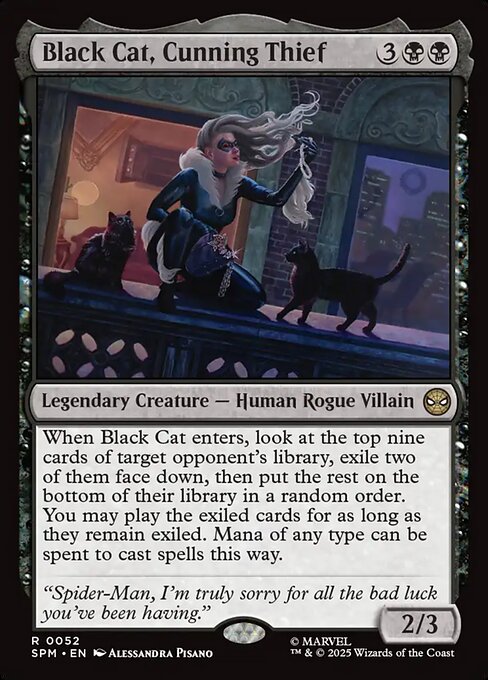 Black Cat, Cunning Thief 0052 Rare