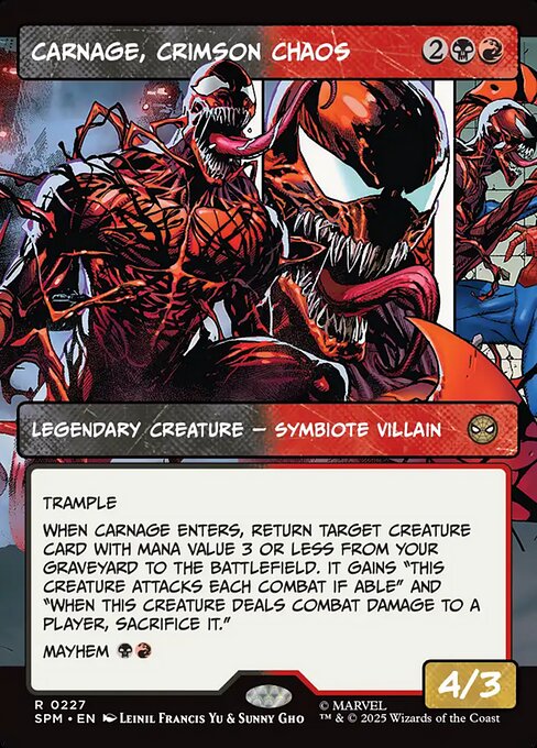 Carnage, Crimson Chaos 0227 Rare