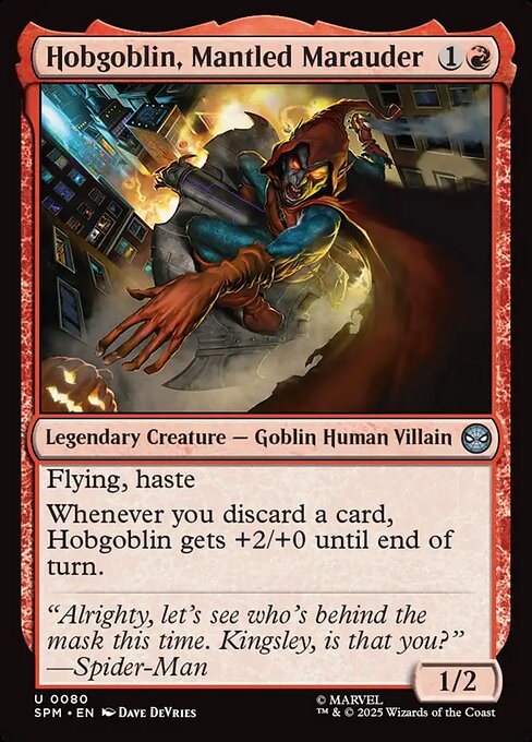 Hobgoblin, Mantled Marauder Hobgoblin, Mantled Marauder 0080 Uncommon
