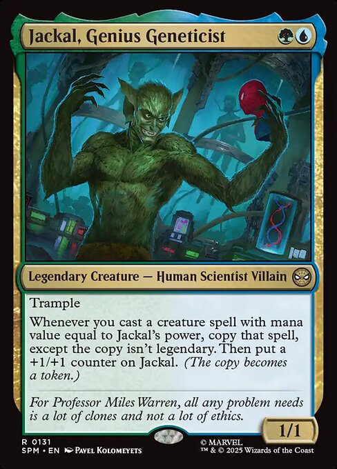 Jackal, Genius Geneticist 0131 Rare