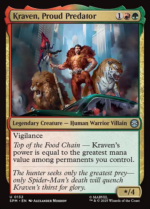 Kraven, Proud Predator Kraven, Proud Predator 0132 Uncommon
