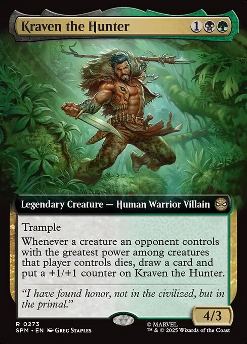 Kraven the Hunter 0273 Rare
