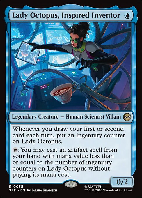 Lady Octopus, Inspired Inventor 0035 Rare