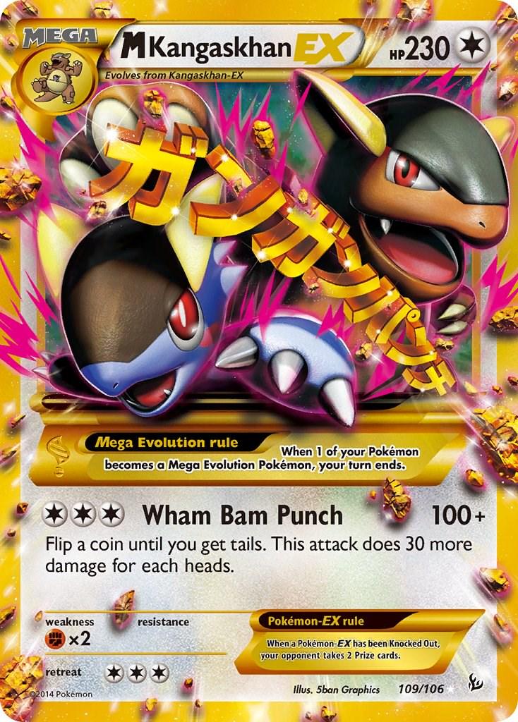 Mega Kangaskhan EX Flashfire 109/106 Holo Secret Rare MP/HP