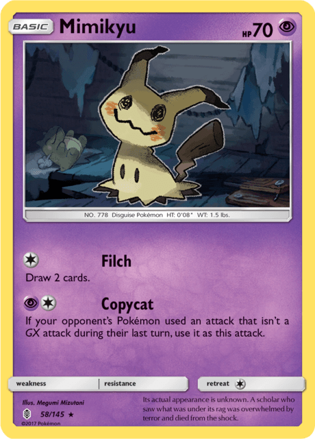 Mimikyu 58/145 Holo Guardians Rising NM