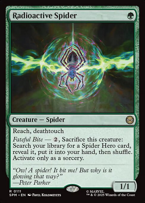 Radioactive Spider 0111 Rare