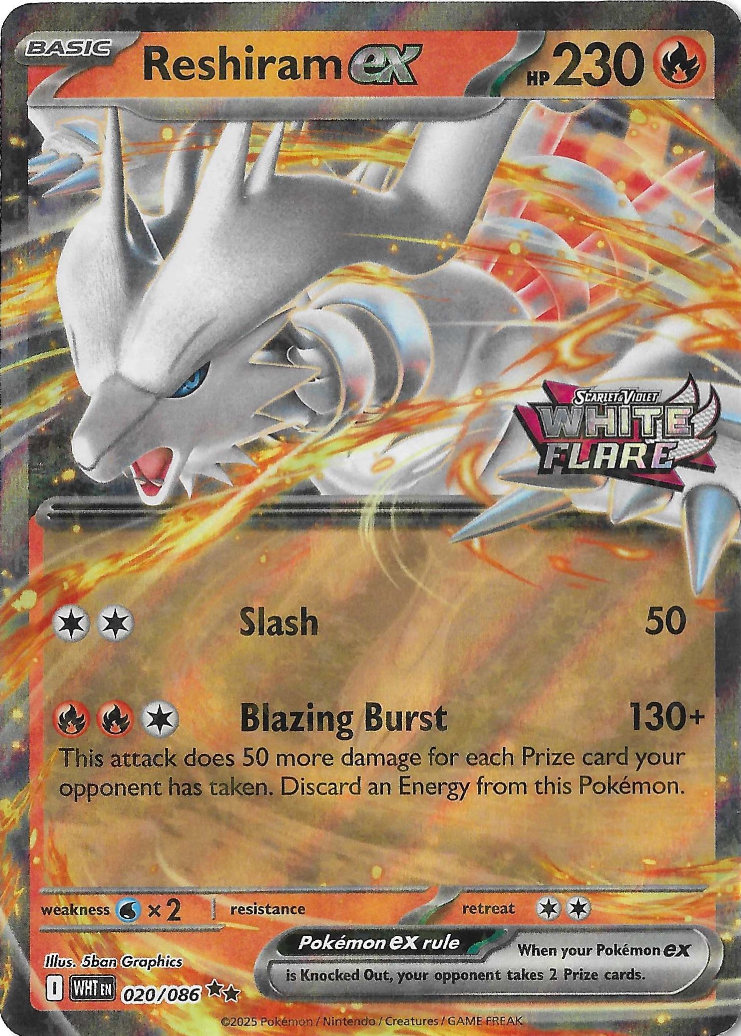 Reshiram-EX-020-086-SV-White-Flare-Stamped-Promo-NM.jpg Reshiram EX 020/086 SV White Flare Stamped Promo NM