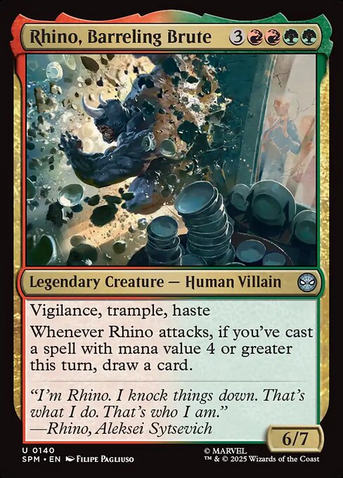Rhino, Barreling Brute Rhino, Barreling Brute 0140 Uncommon