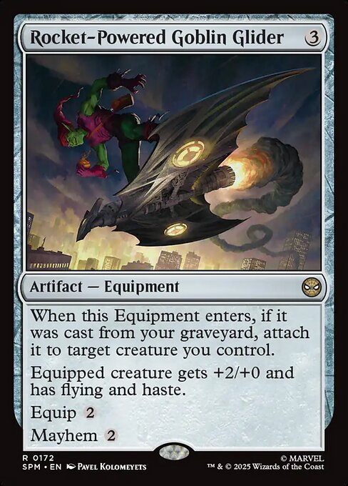 Rocket-Powered Goblin Glider 0172 Rare