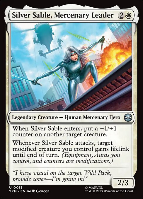 Silver Sable, Mercenary Leader 0013 Uncommon