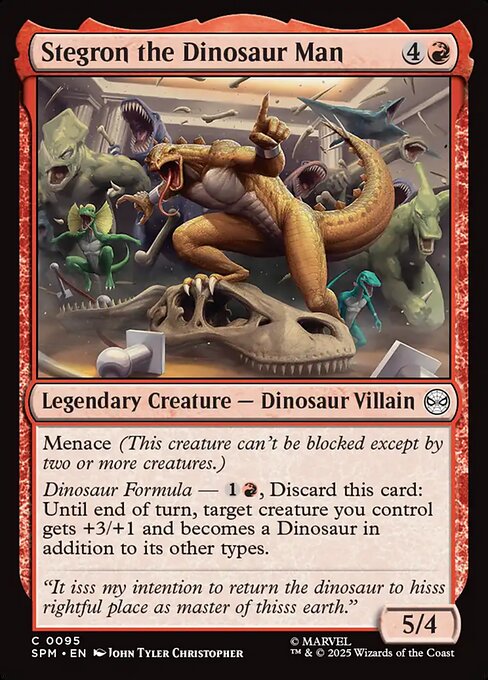 Stegron the Dinosaur Man 0095 Common