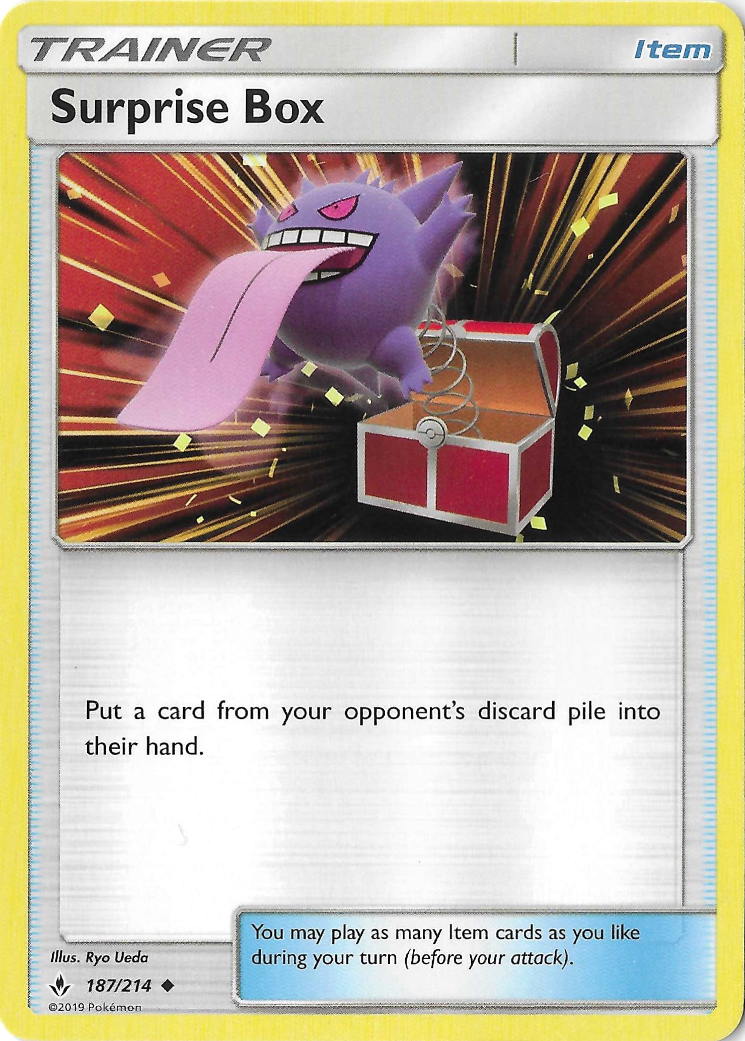 Surprise Box 187/214 SM Unbroken Bonds NM