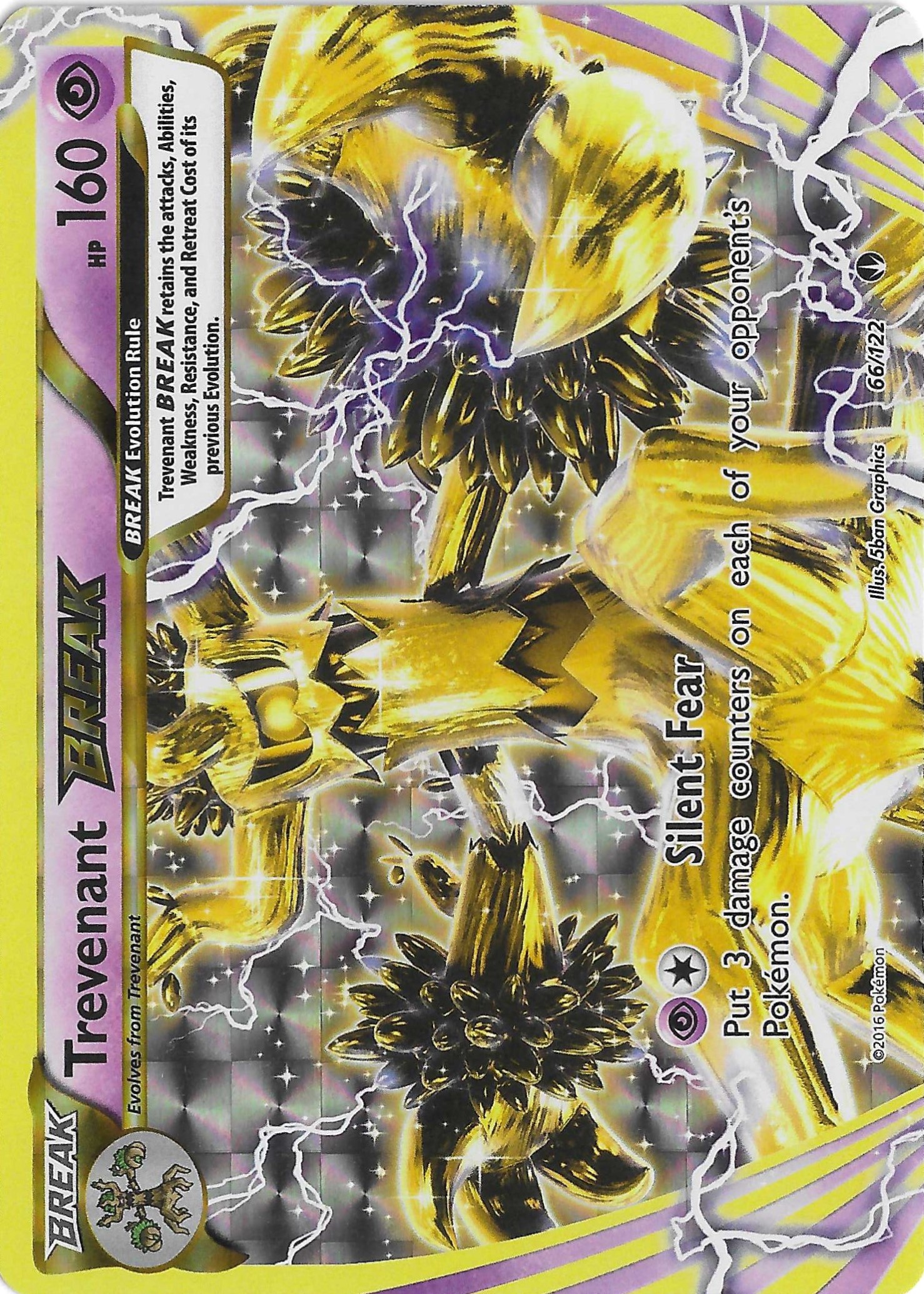 Trevenant BREAK 66/122 XY BREAKpoint Holo Rare NM