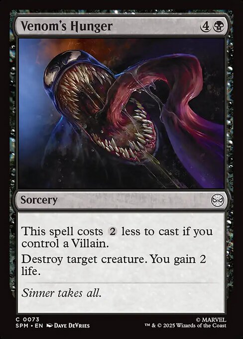 Venom's Hunger 0073 Common