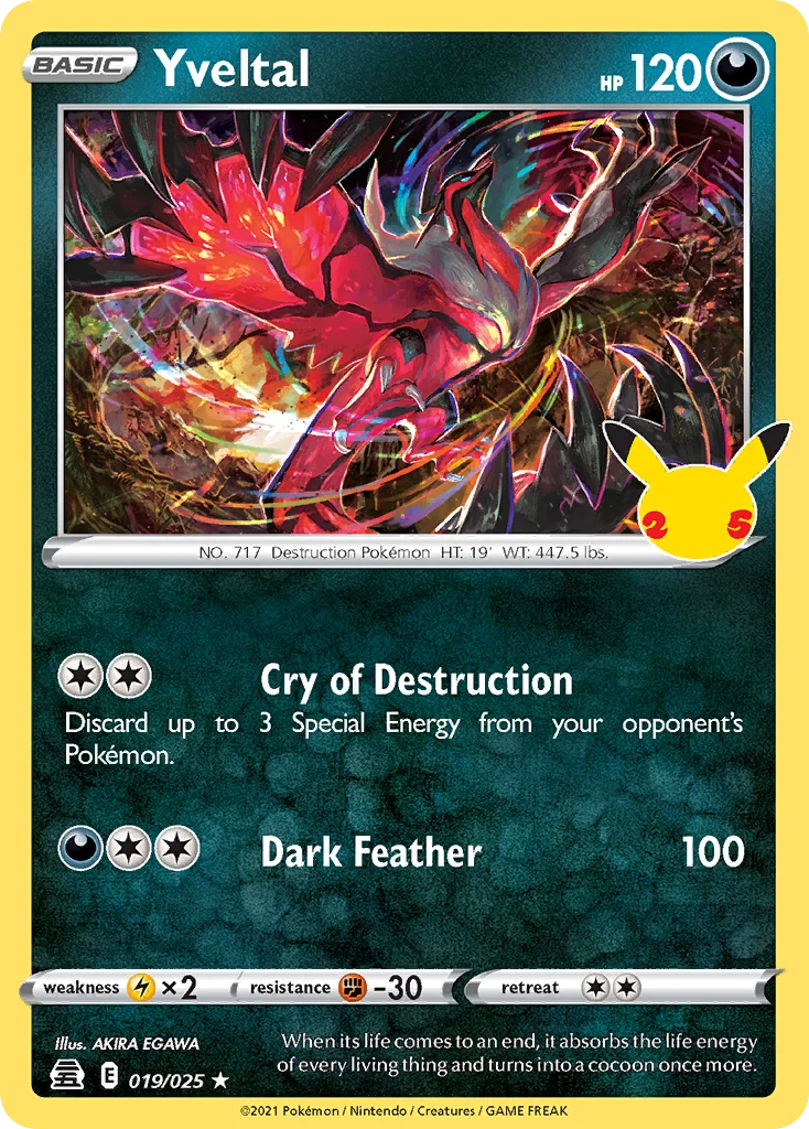 Yveltal 019/025 Rare