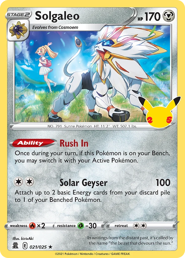 Solgaleo 021/025 Rare holo