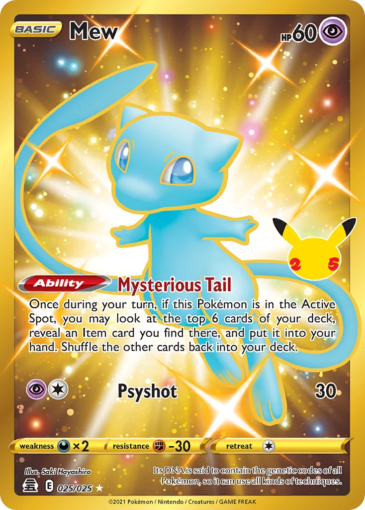 Mew 025/025 Rare holo