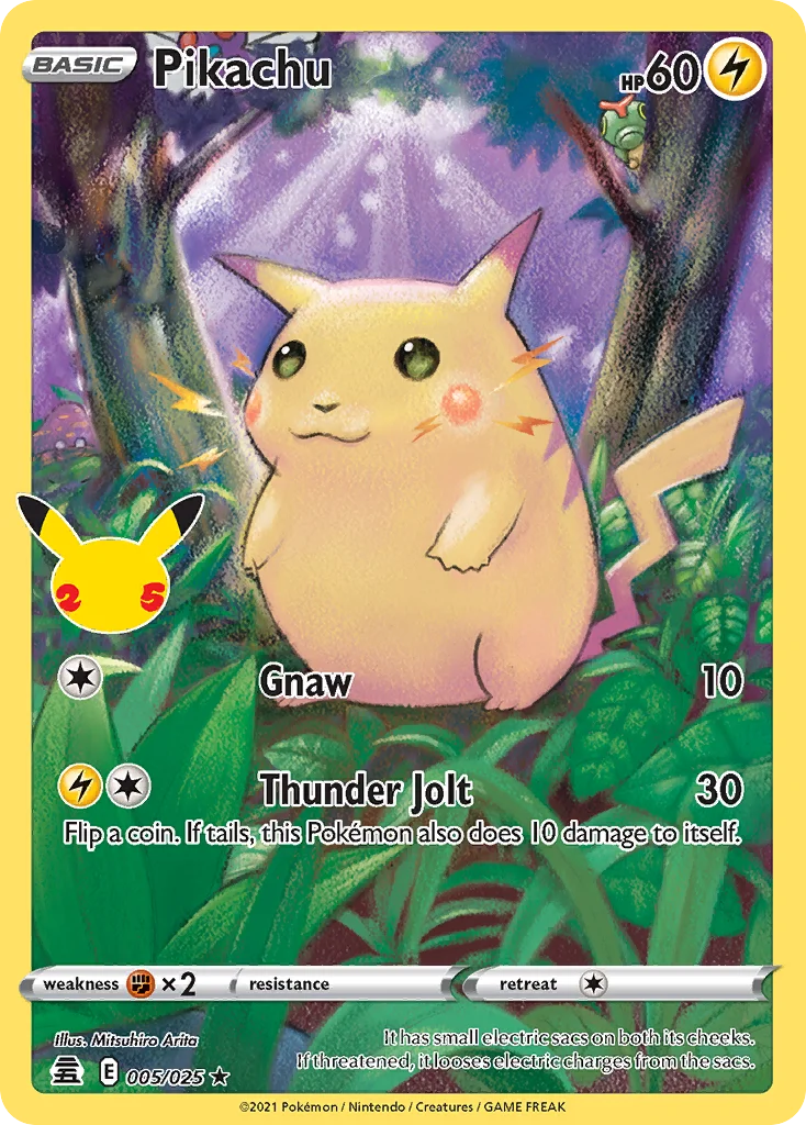 Pikachu 005/025 Rare holo