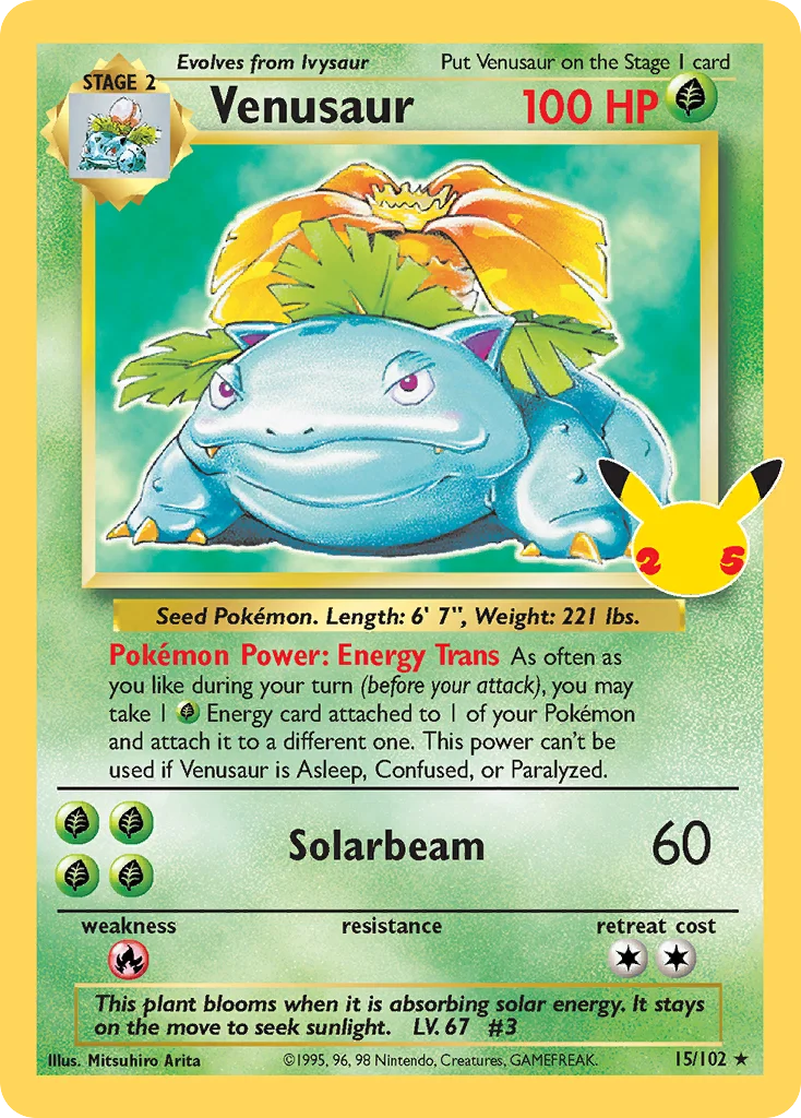 Venusaur 15/102 Classic collection
