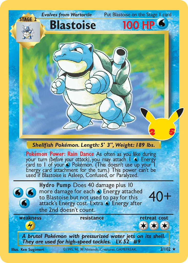 Blastoise 2/102 Classic collection