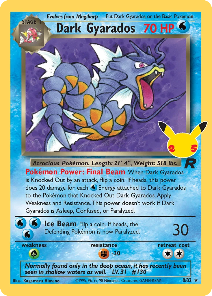 Dark Gyarados 8/82 Classic collection