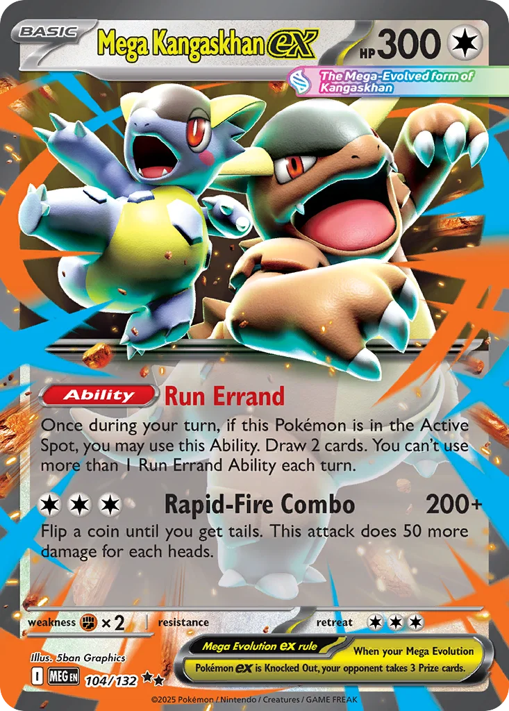 Mega Kangaskhan ex 104/132 Double rare