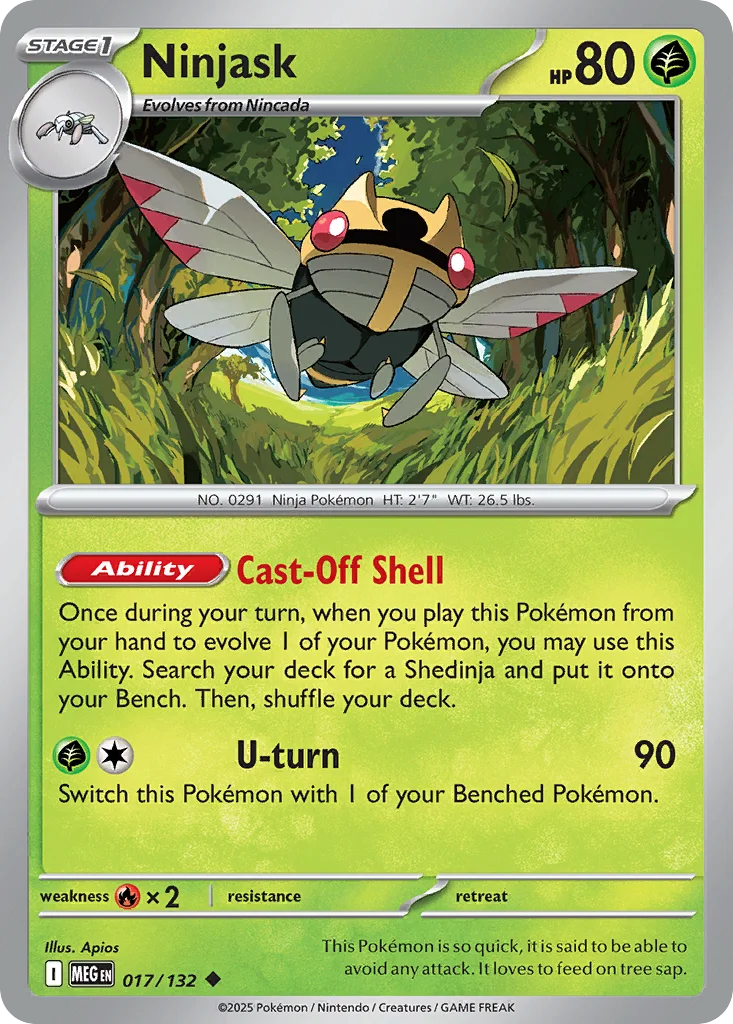 Ninjask 017/132 Uncommon