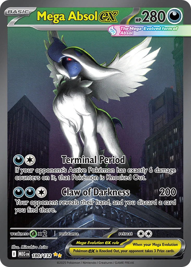 Mega Absol ex 180/132 Special illustration rare