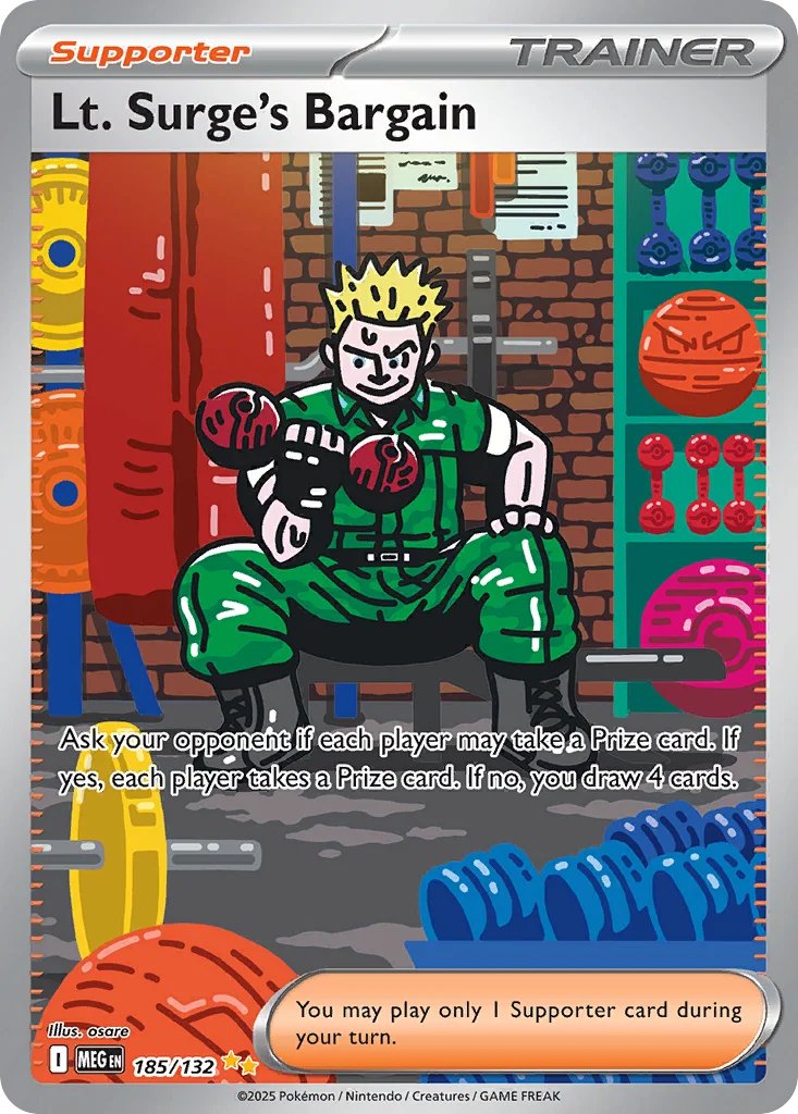 Lt. Surge's Bargain 185/132 Special illustration rare