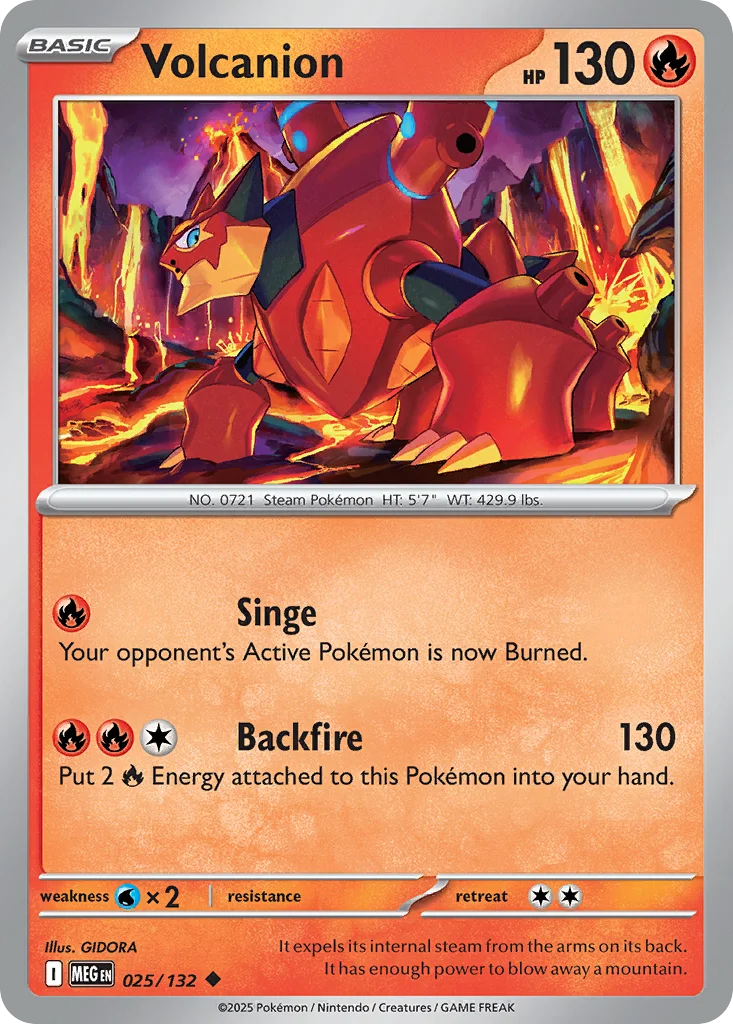 me1-25 Volcanion 025/132 Uncommon