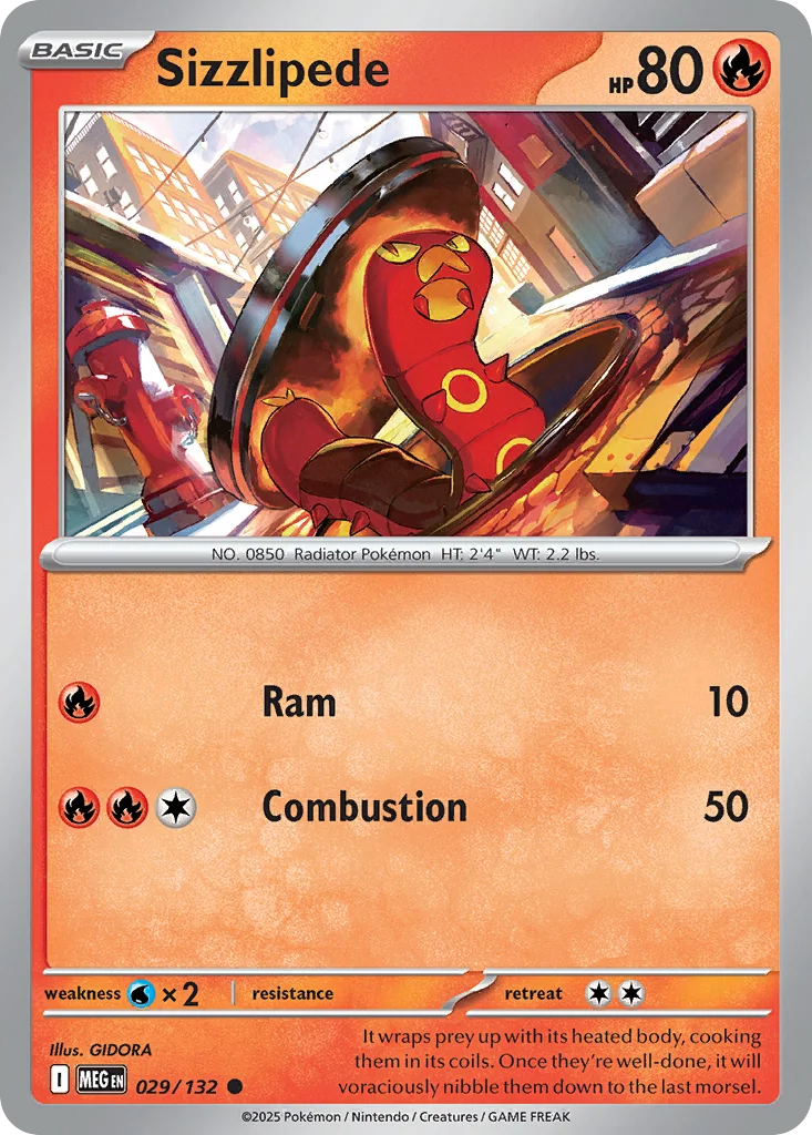 me1-29 Sizzlipede 029/132 Common