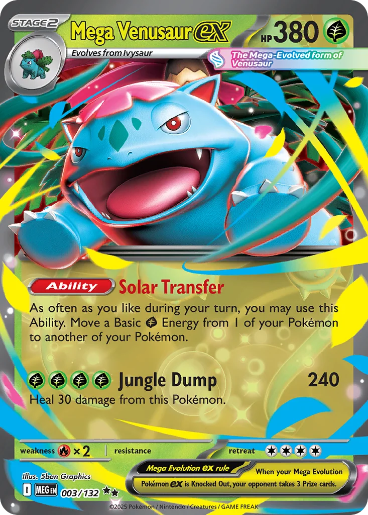 Mega Venusaur ex 003/132 Double rare
