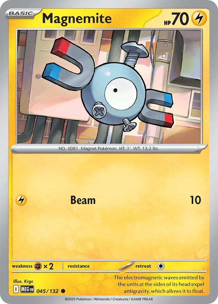 me1-45 Magnemite 045/132 Common