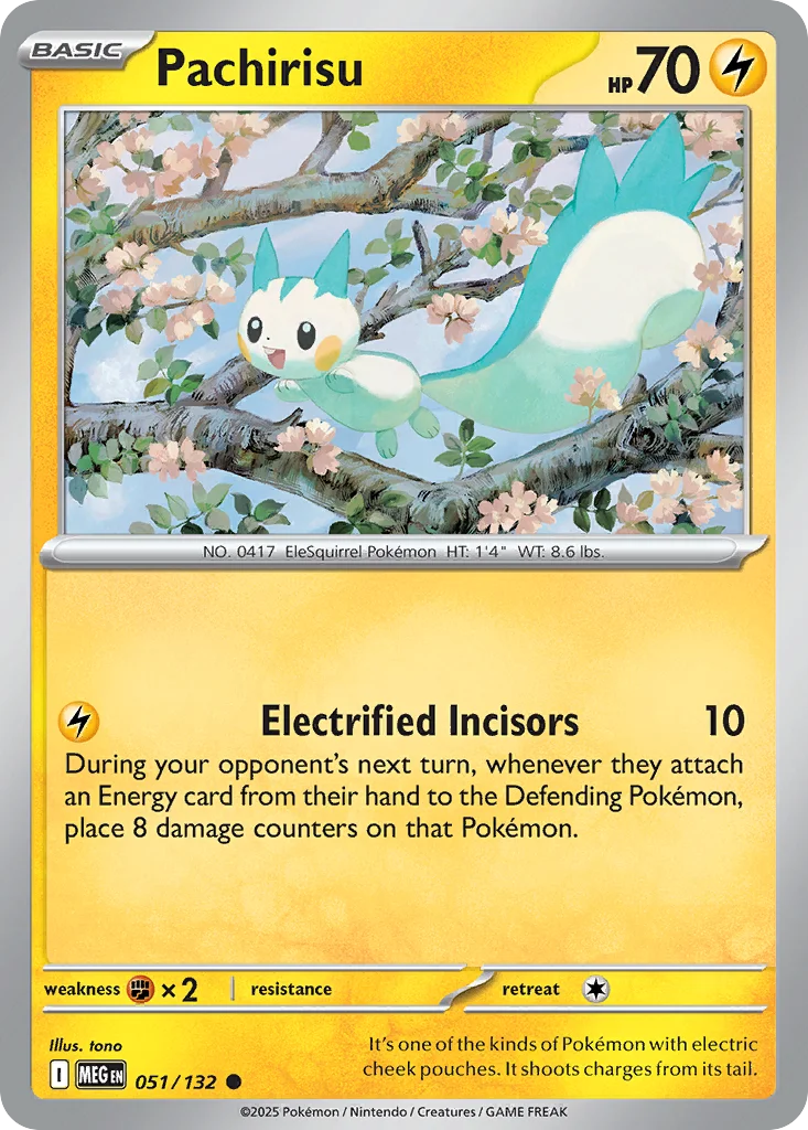 me1-51 Pachirisu 051/132 Common