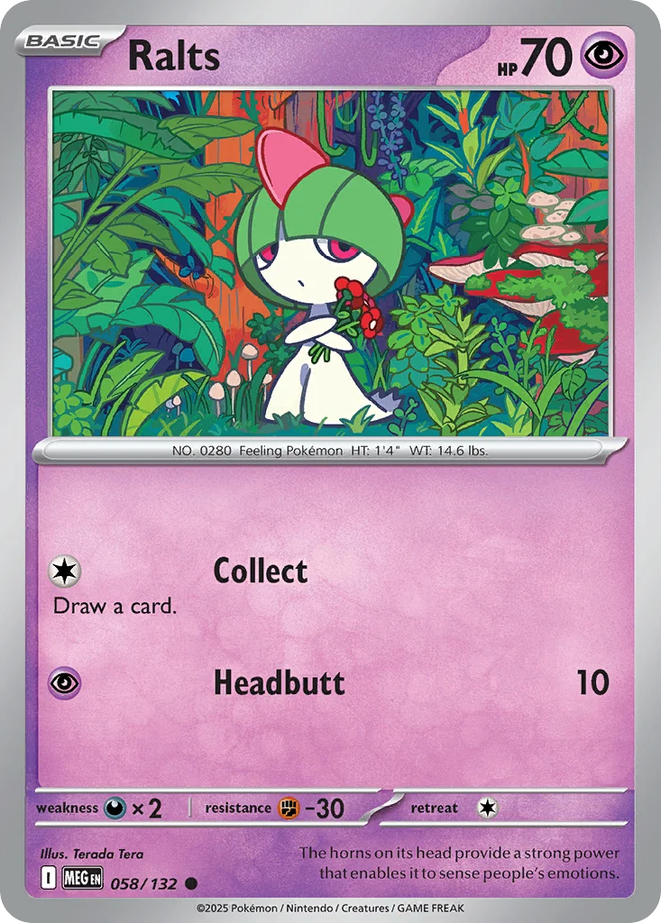 me1-58 Ralts 058/132 Common