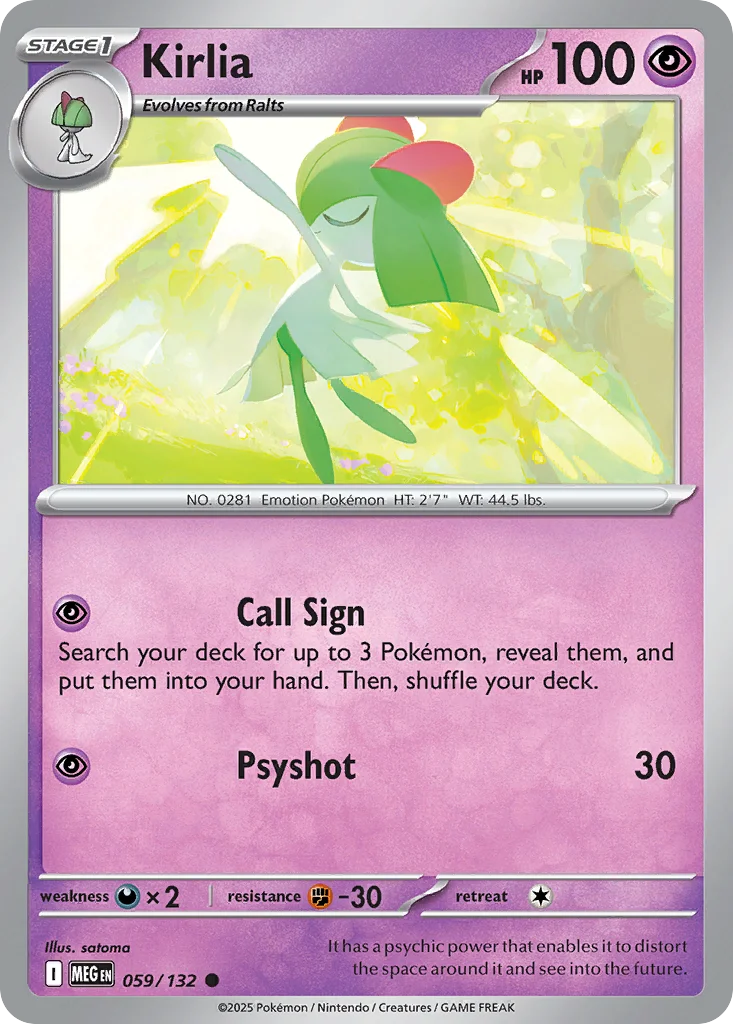 me1-59 Kirlia 059/132 Common