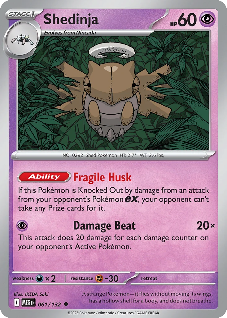 me1-61 Shedinja 061/132 Uncommon