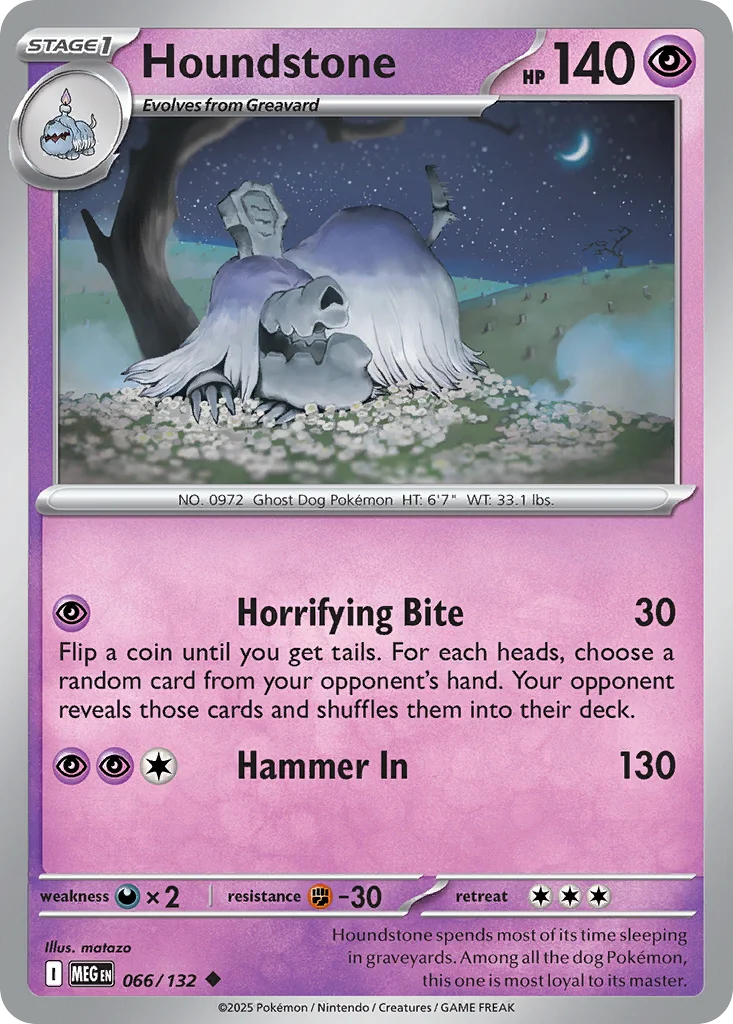 me1-66 Houndstone 066/132 Uncommon
