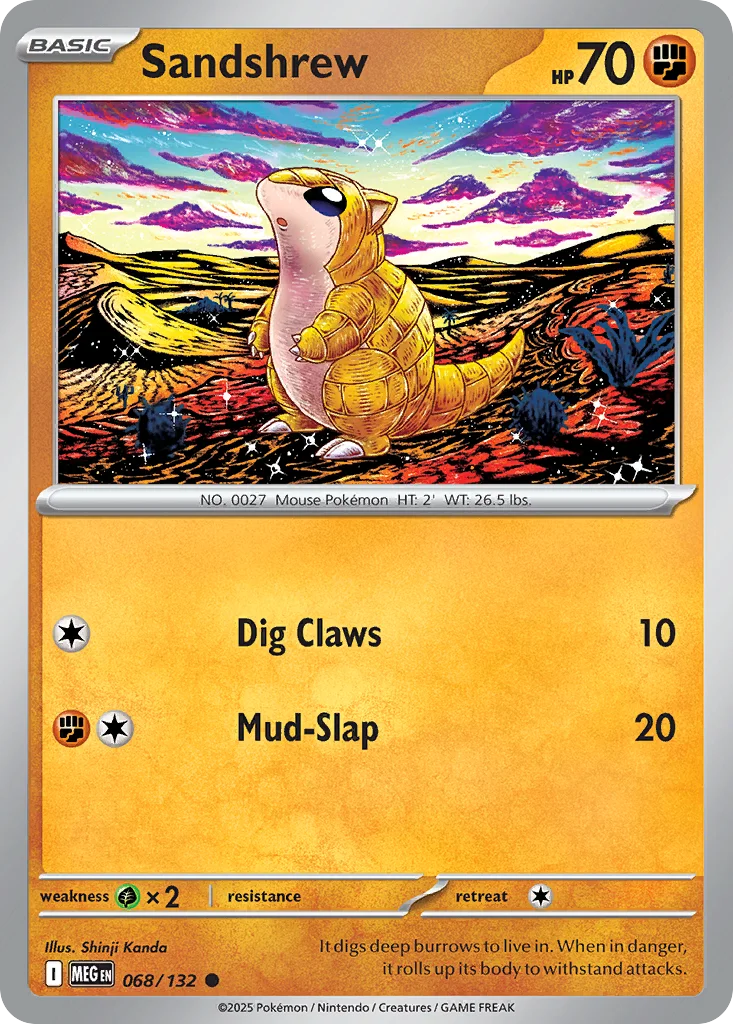 me1-68 Sandshrew 068/132 Common