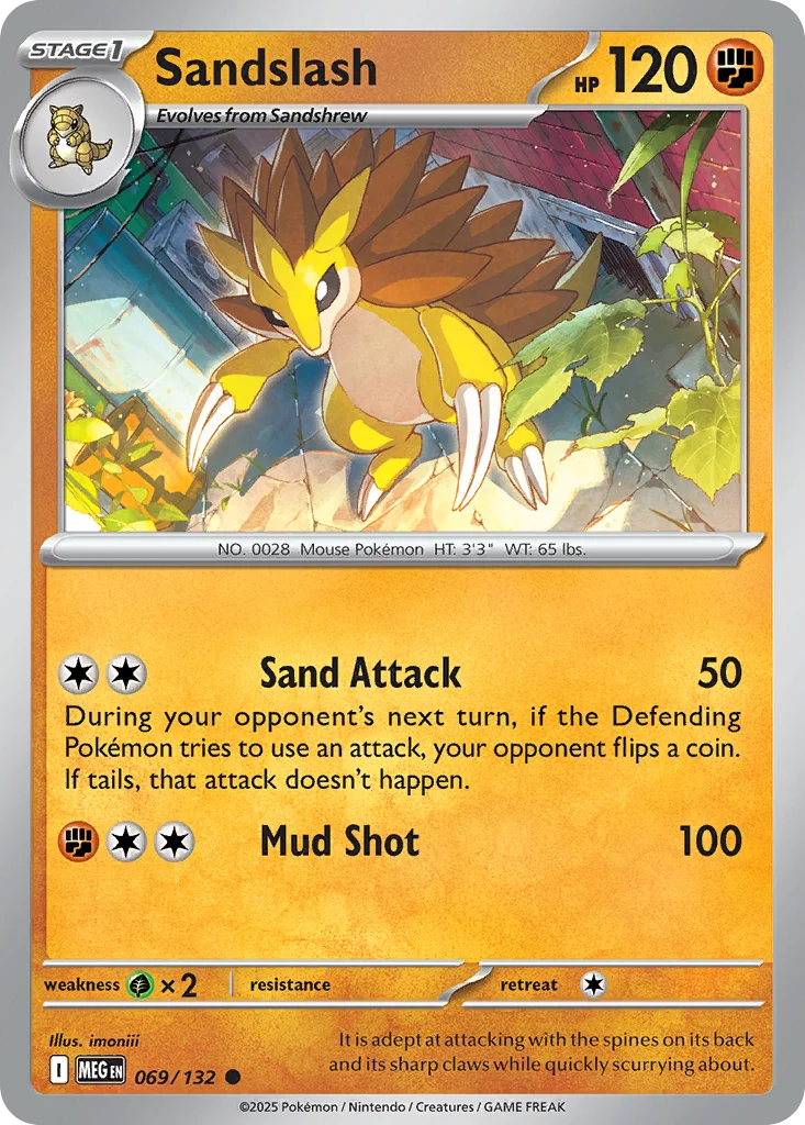 me1-69 Sandslash 069/132 Common