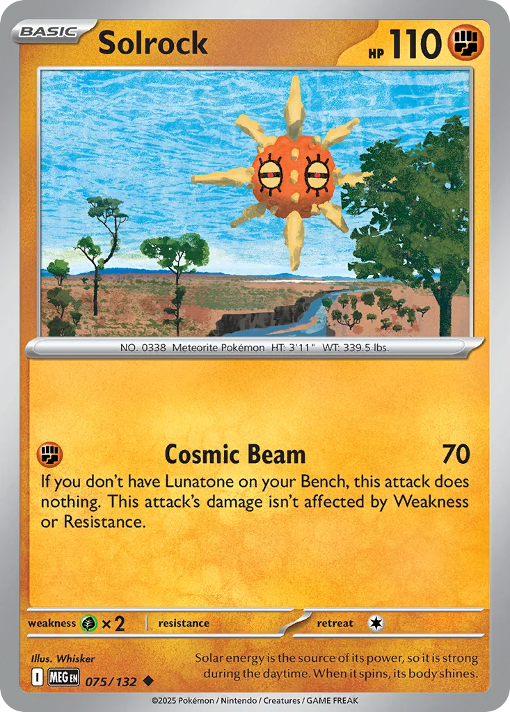 me1-75 Solrock 075/132 Uncommon