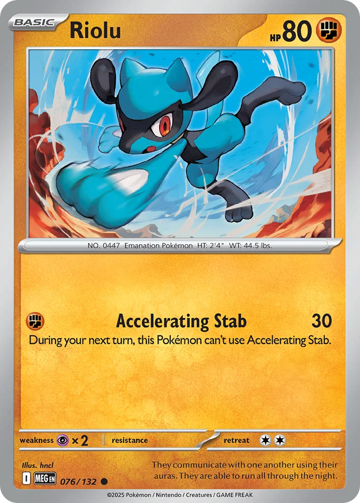 me1-76 Riolu 076/132 Common