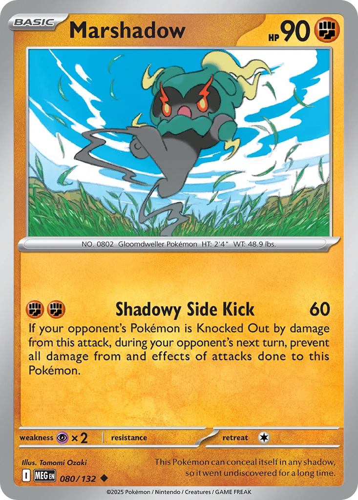 me1-80 Marshadow 080/132 Uncommon