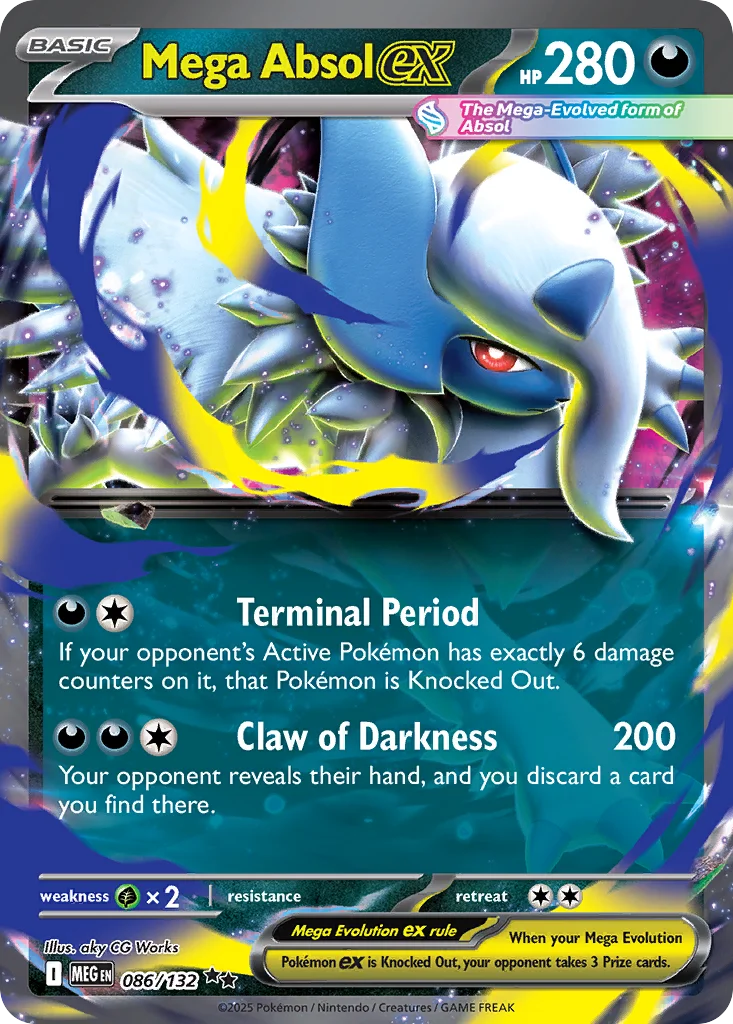 me1-86 Mega Absol ex 086/132 Double rare