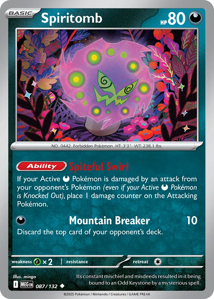 me1-87 Spiritomb 087/132 Uncommon