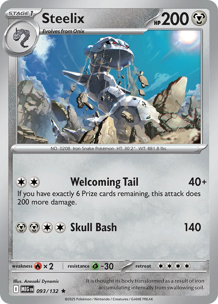 me1-93 Steelix 093/132 Rare