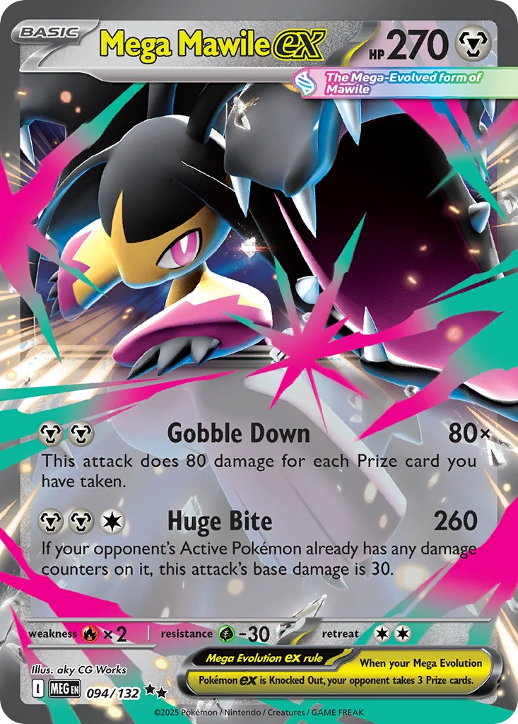 me1-94 Mega Mawile ex 094/132 Double rare
