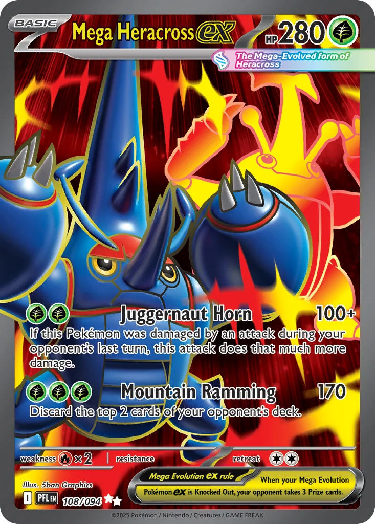 Mega Heracross ex 108/094 Ultra rare