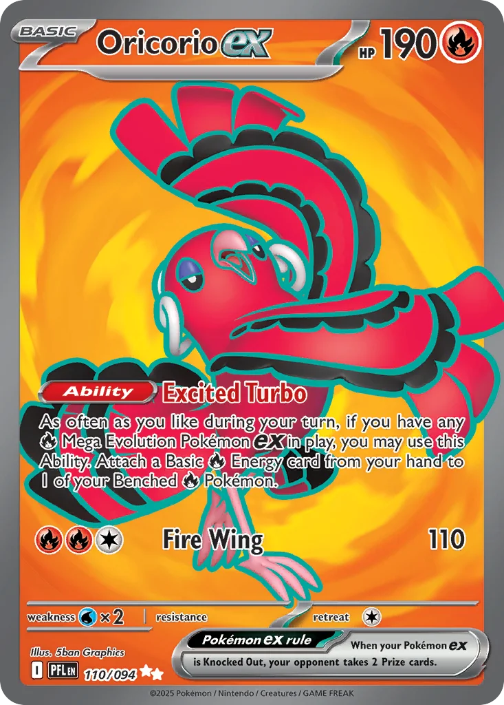 Oricorio ex 110/094 Ultra rare